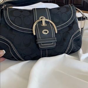Authentic Black Medium Size Coach purse